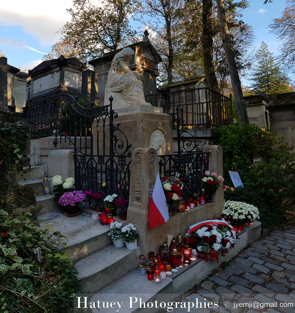 Paris, Cimetiere du Pere Lachaise , Photographies de la tombe de Frédéric CHOPIN "©Hatuey Photographies"