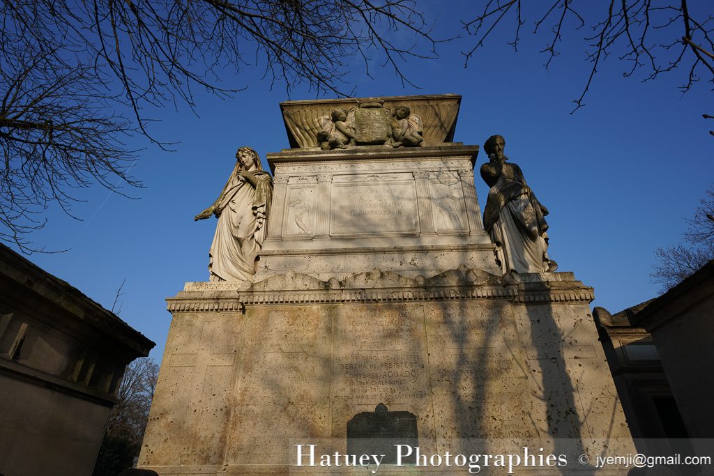 Paris, Cimetiere du Pere Lachaise , Photographies de Paris, Cemetery Graveyard Cementerio Cimitero Friedhof , Cimetiere du Pere Lachaise , Photographies de la tombe de Alexandre Marie AGUADO (1784-1842) par "©Hatuey Photographies