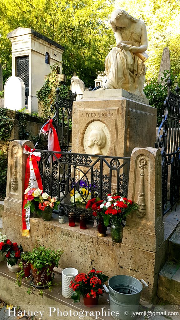 Pere Lachaise,Paris, Cimetiere du Pere Lachaise , Photographies de Paris, Cemetery Graveyard Cementerio Cimitero Friedhof , Cimetiere du Pere Lachaise , Photographies de la tombe de Frédéric CHOPIN (1810-1849) par "©Hatuey Photographies par "©Hatuey Photographies"