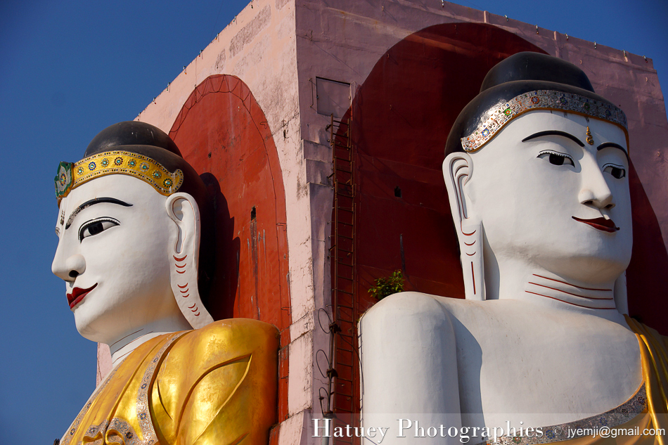 Myanmar Birmanie, Photographies 2015, Asie, Kyaik Pun Pagoda,Bouddha, Bago,Pegou, by © Hatuey Photographies