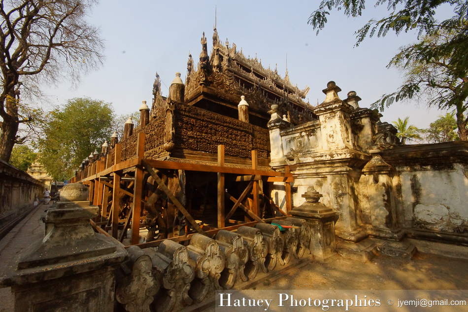 Myanmar Birmanie, Photographies 2015, Asie, Sculpture, Mandalay, Monastère Shwenandaw by © Hatuey Photographies by © Hatuey Photographies